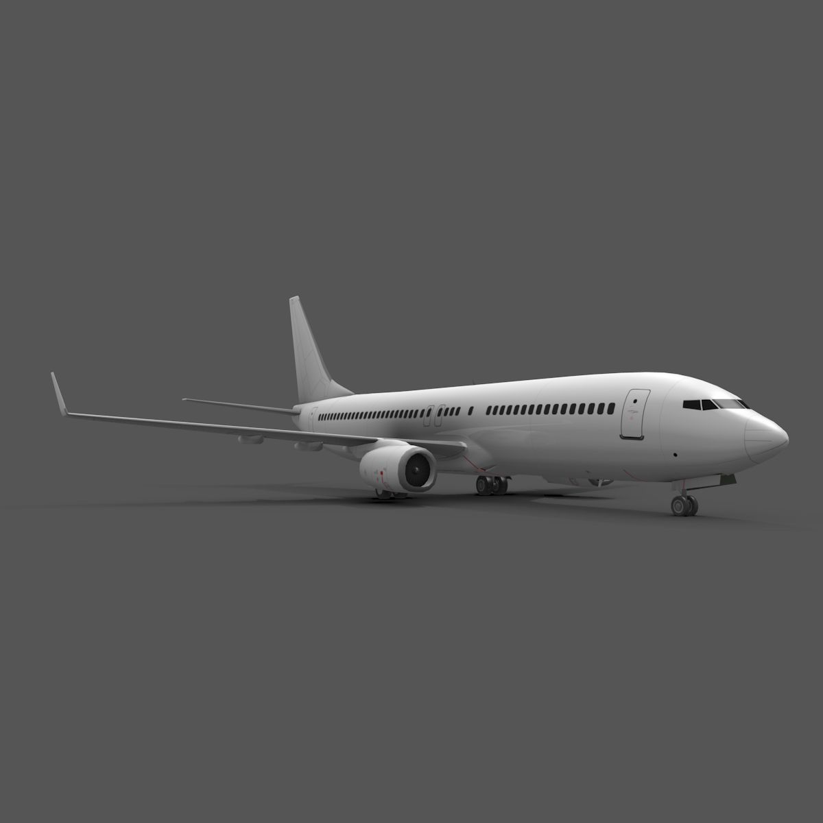 Boeing 737-800 royalty-free 3d model - Preview no. 4