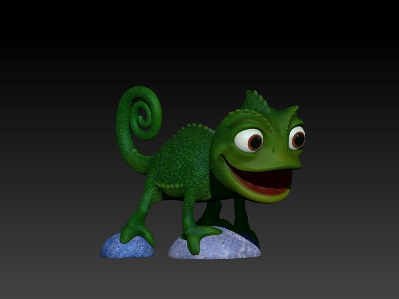 Camaleão 3d imprimível 3d model