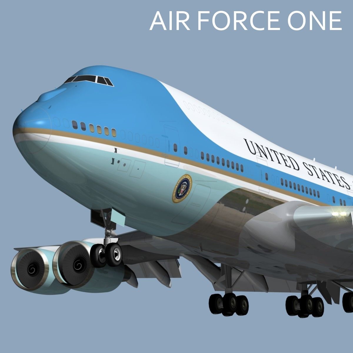 Air Force One VC25A 3d model