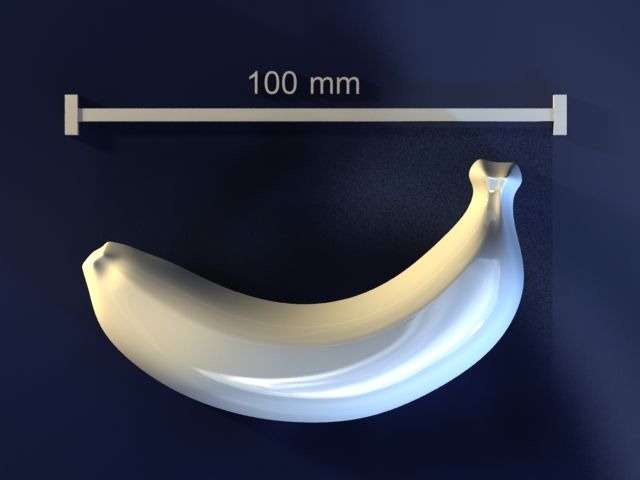 Plátano modelo 3d