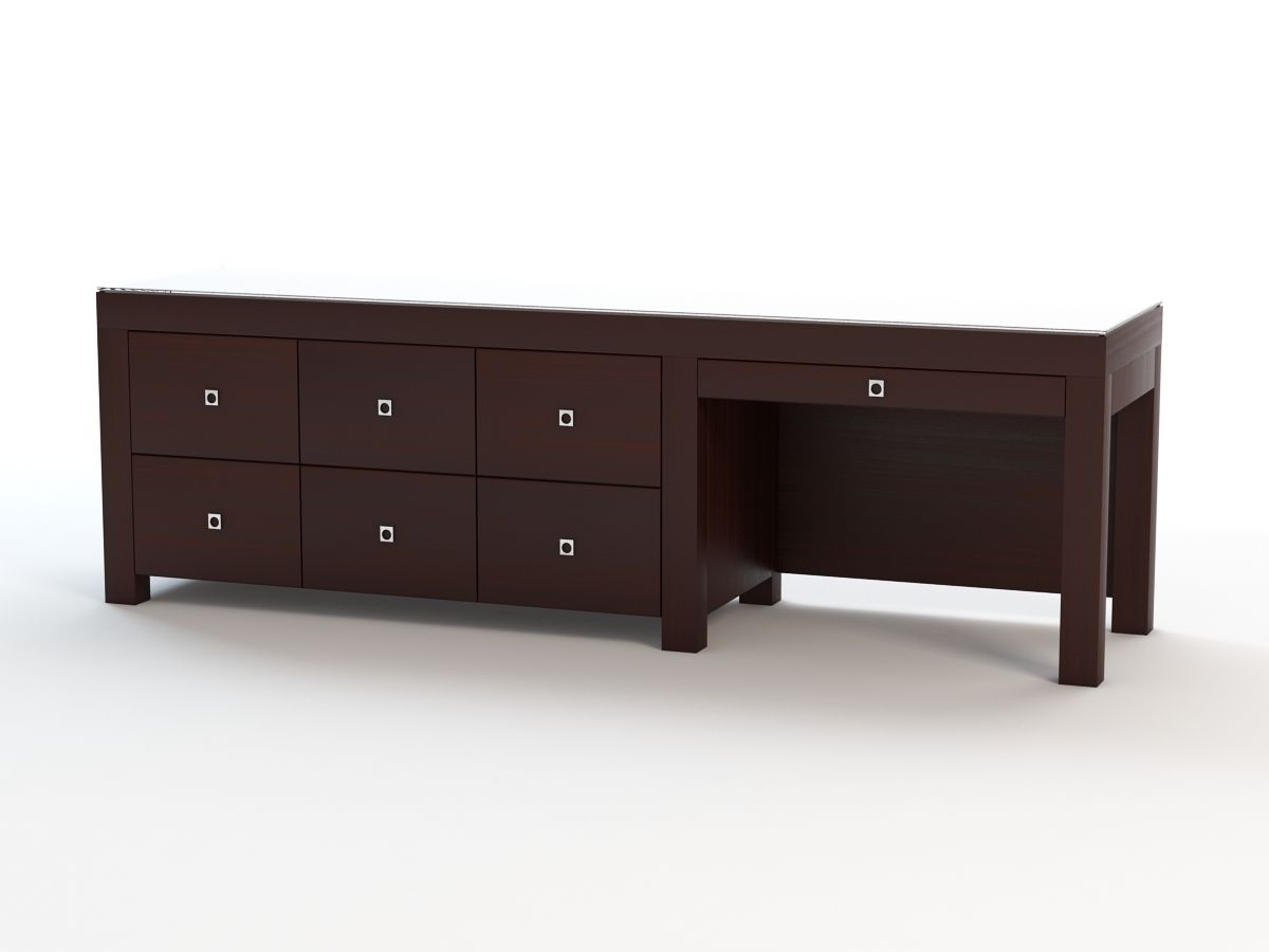 Modern bureau V2 3d model