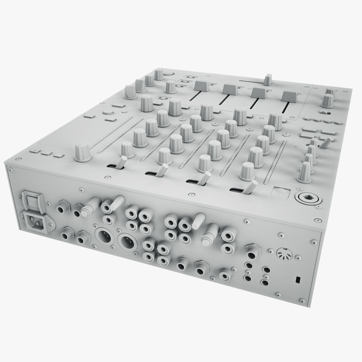 DJ Mixer Pioneer DJM-850 royalty-free 3d model - Preview no. 25