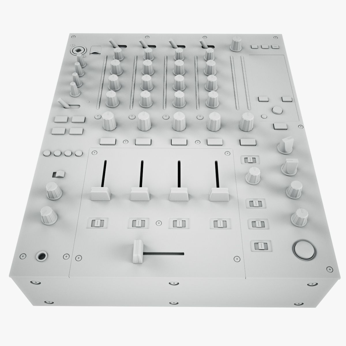 DJ Mixer Pioneer DJM-850 royalty-free 3d model - Preview no. 30