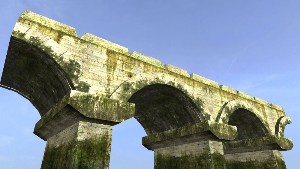 Vecchio ponte di pietra 3d model