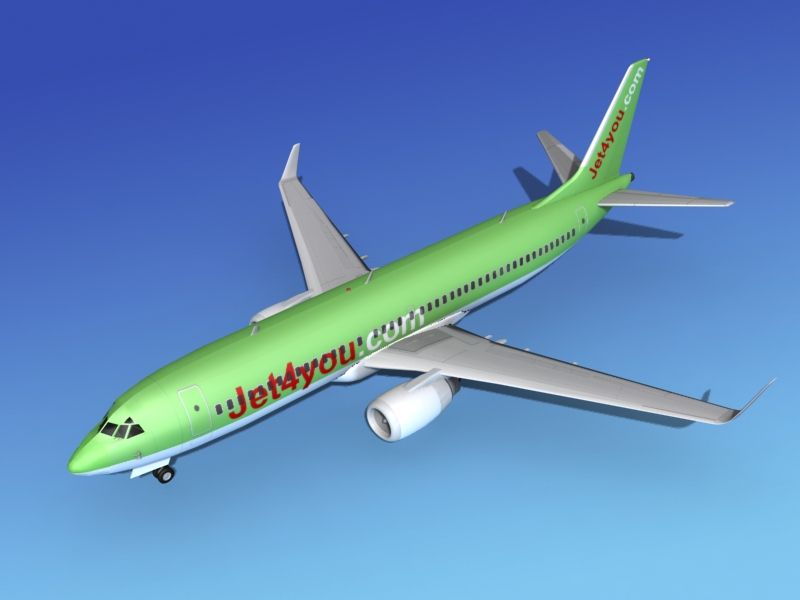 波音 737-800 Jet4You 3d model