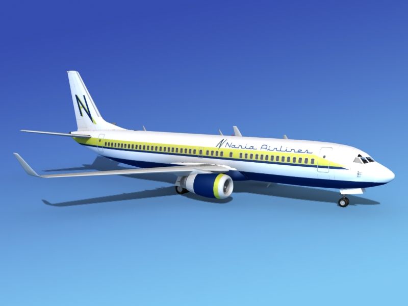 Boeing 737-800 Nania 3d model