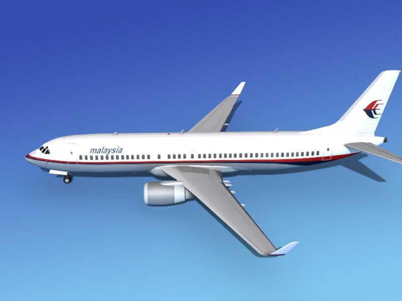 Boeing 737-800 Malesia 3d model