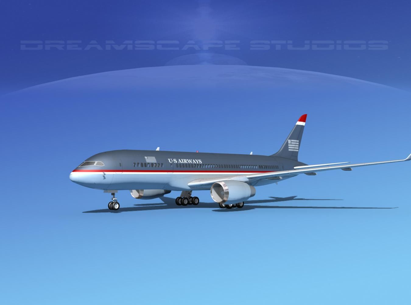 波音 787-8 美国航空 3d model