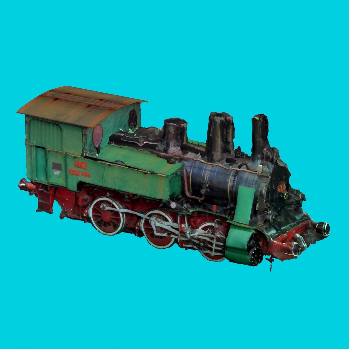 Eski Lokomotif 3d model