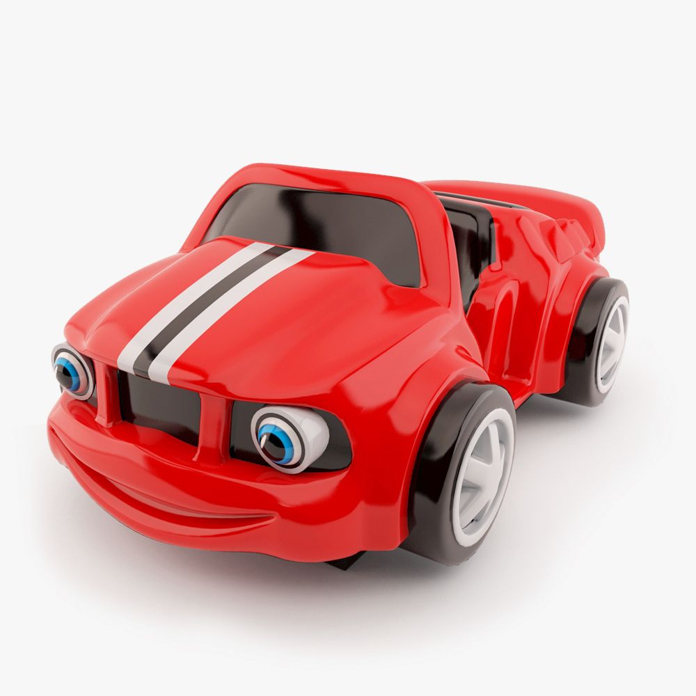 Kiddie Ride Sports Car 3d model