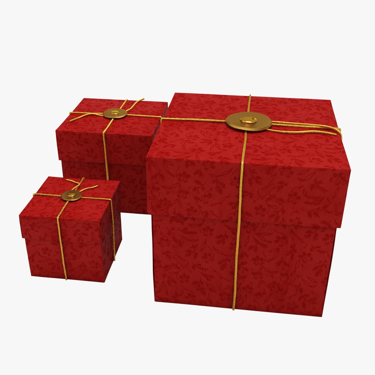 Pacco regalo royalty-free 3d model - Preview no. 6