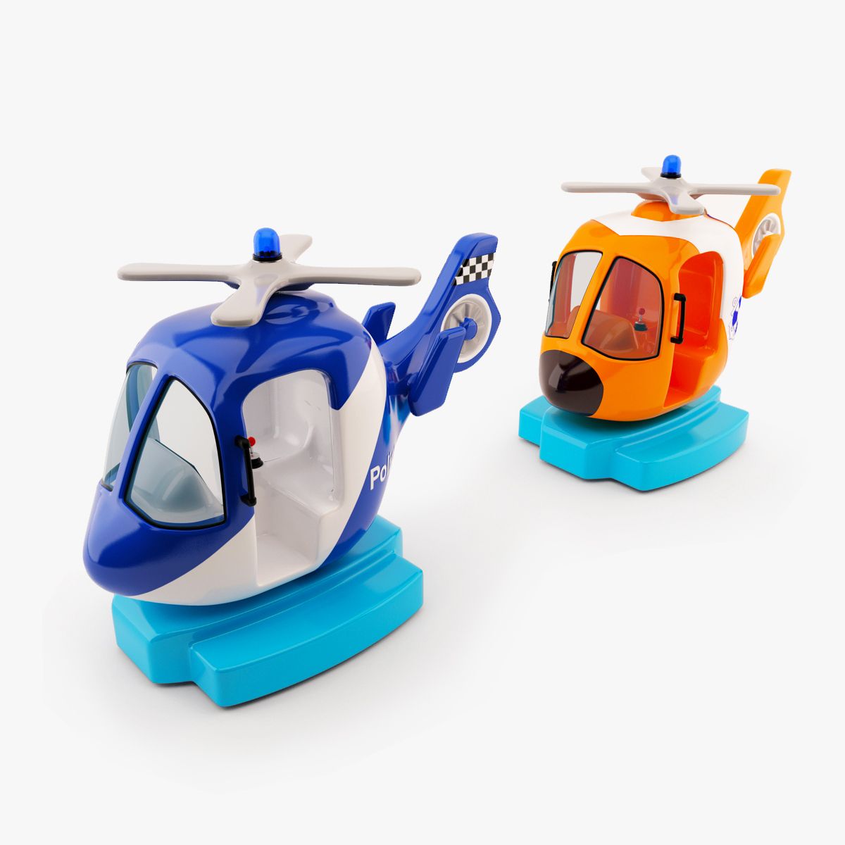 Kiddie Ride Helicopter 3d model