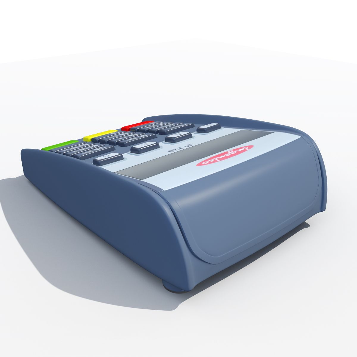 PIN Pad iPP 220 royalty-free 3d model - Preview no. 7