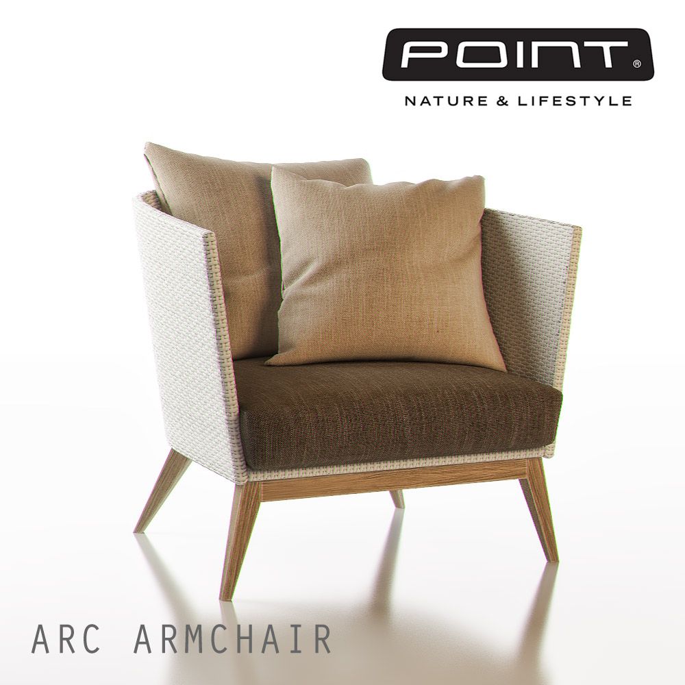 Point Arc Outdoor Armchair 3d model