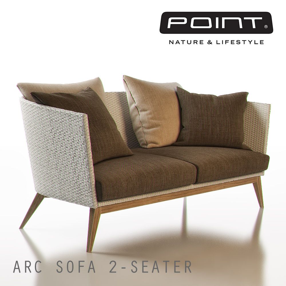 Point Arc Outdoor 2-Seater Sofa 3d model