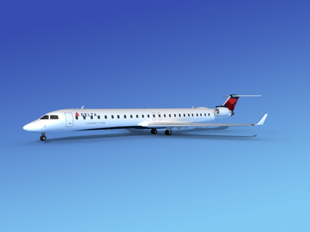 Bombardier CRJ1000 Delta-verbinding 3d model