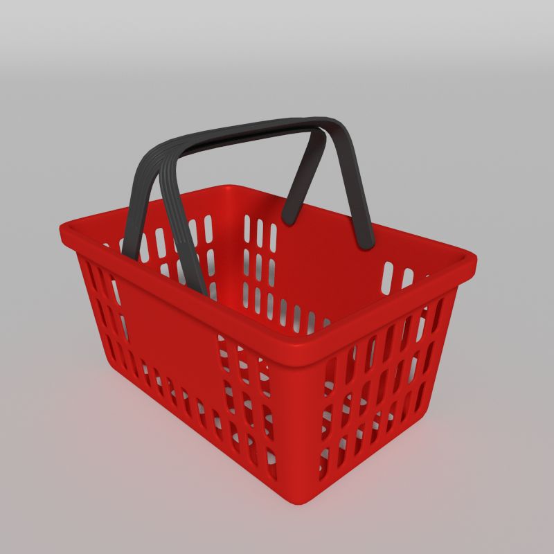 Shopping Basket 2 3d model