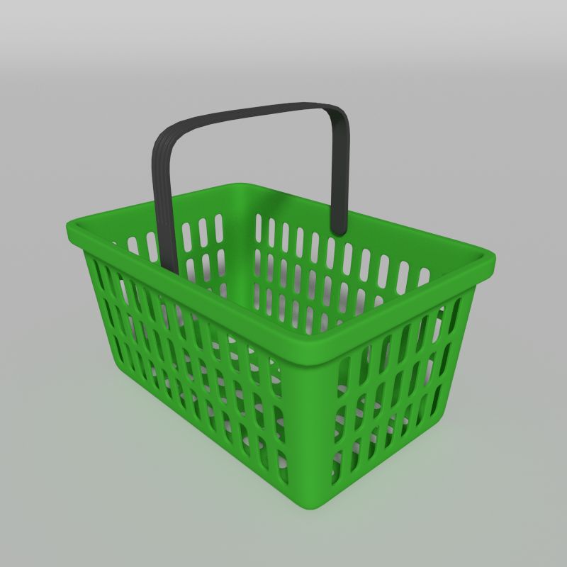 Shopping basket 3d model