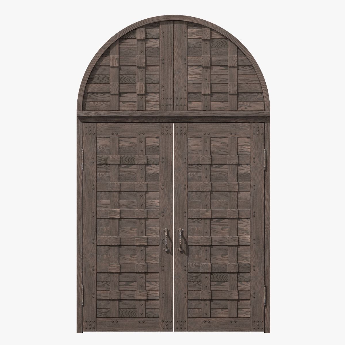 Old Castle Double Door 3d model