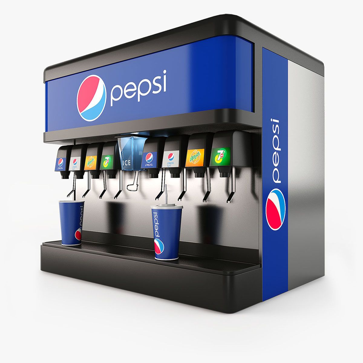 Pepsi Fountain 3d model