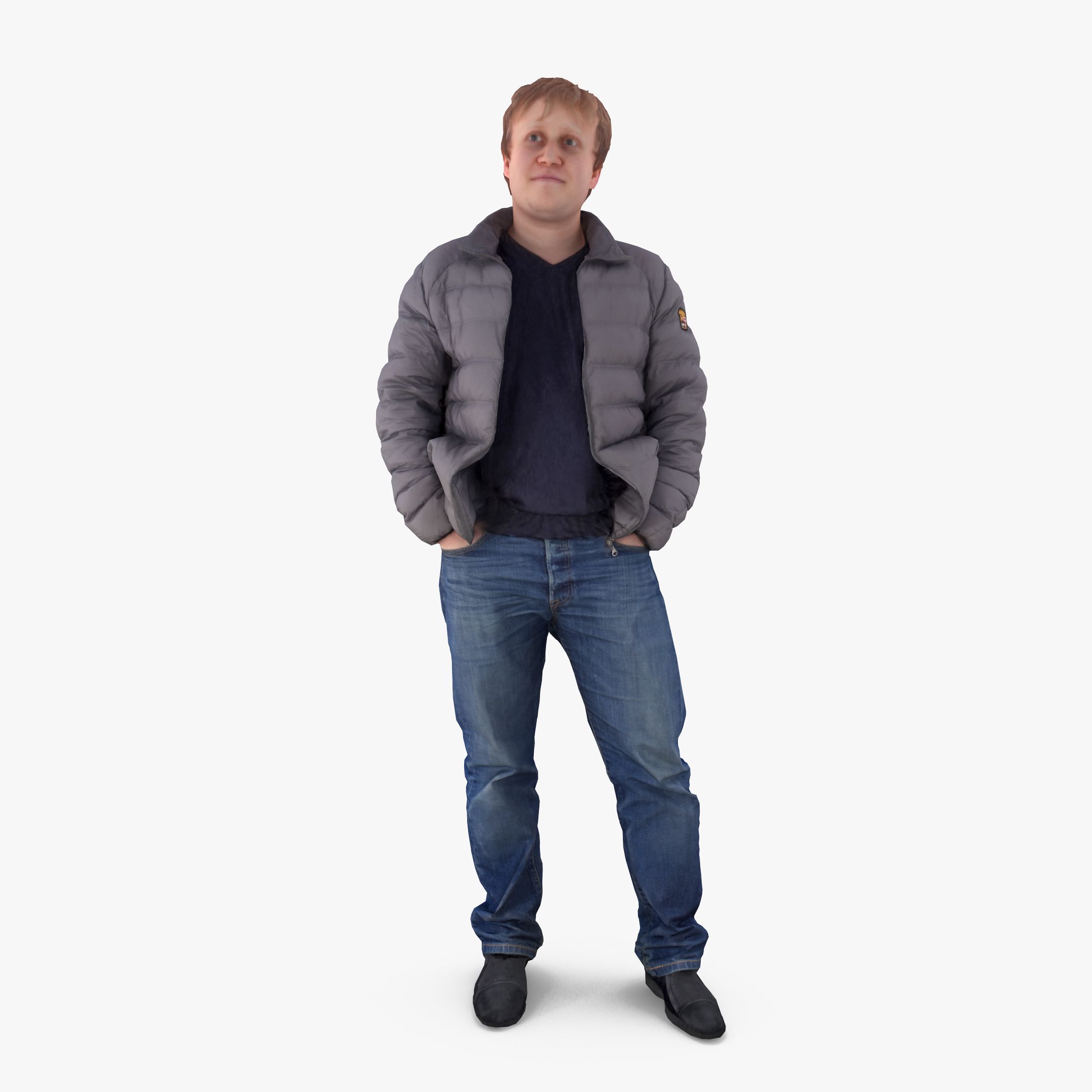 Man in Jacket 3d model