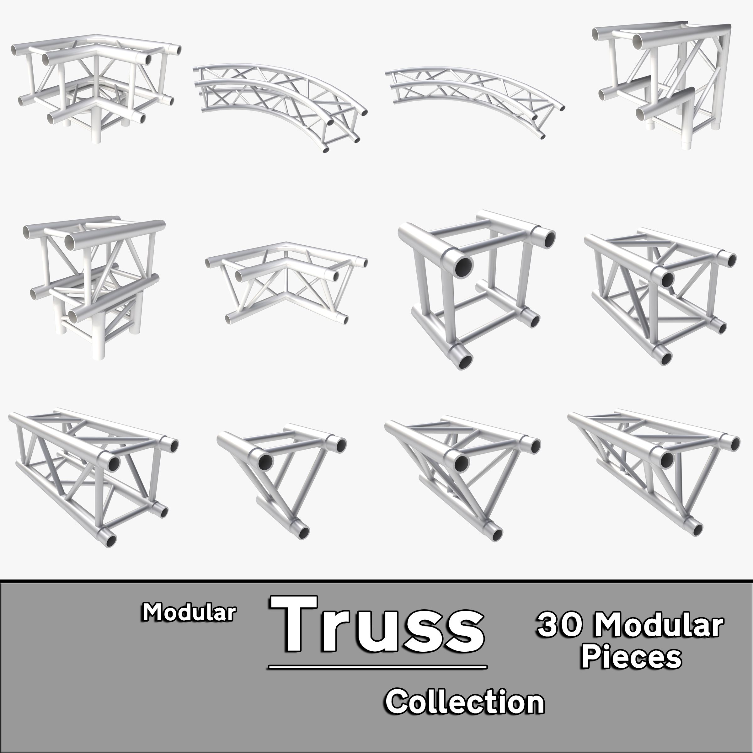 Modular Truss Collection 3d model