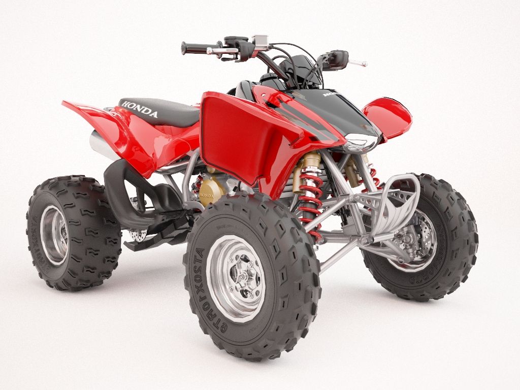 ATVホンダTRX450R 3d model