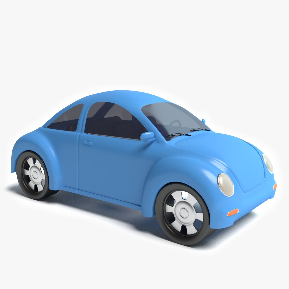 Carro dos desenhos animados 3d model