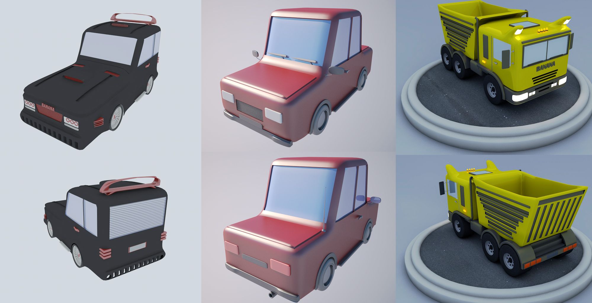 Comic Auto (1) 3d model