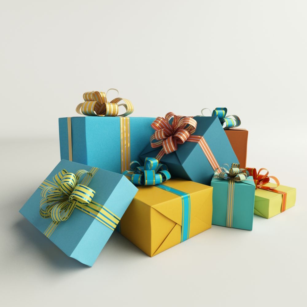 Pacco regalo 3d model