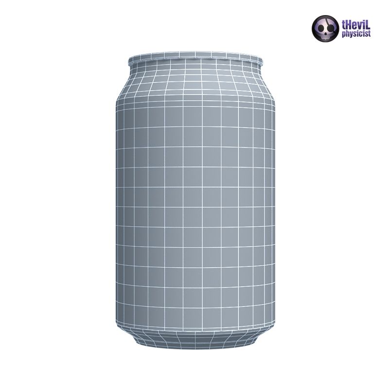 Drink Can royalty-free 3d model - Preview no. 7