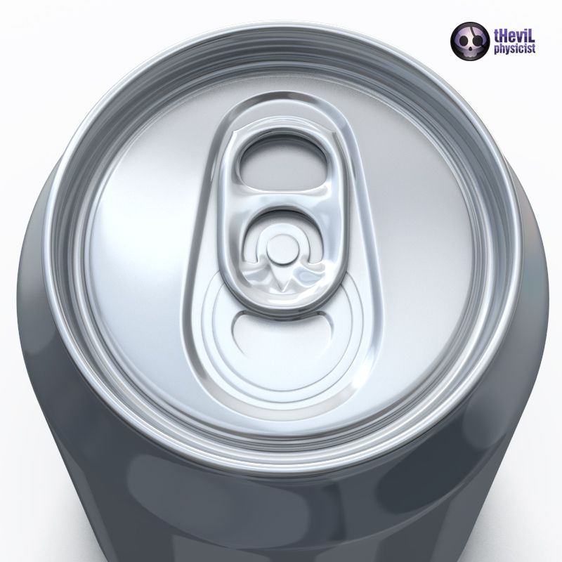 Drink Can royalty-free 3d model - Preview no. 4