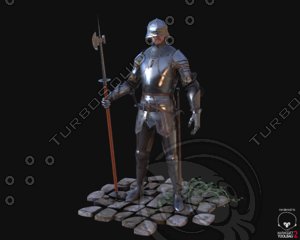 Cavaliere medievale 3d model