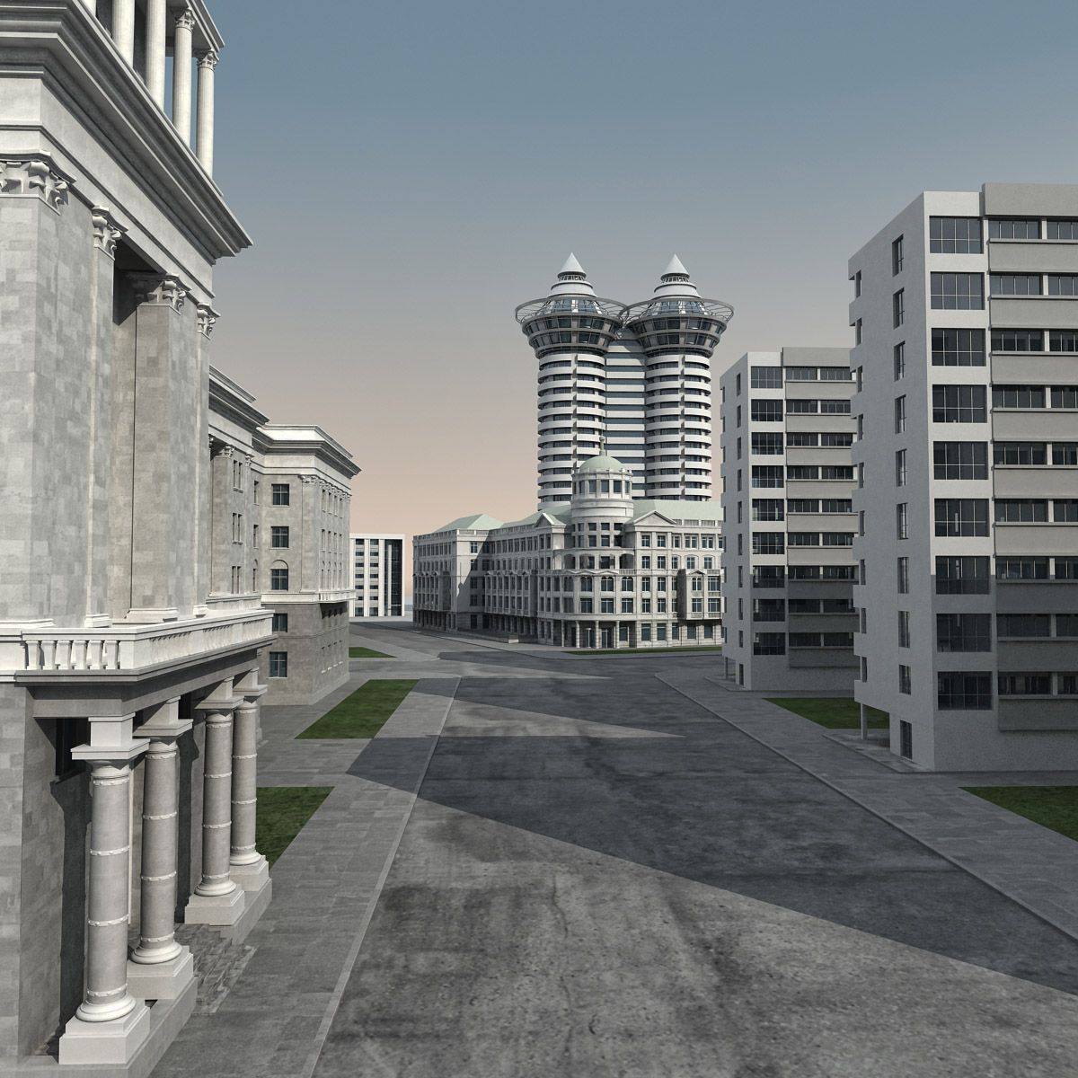 Città russa 3d model