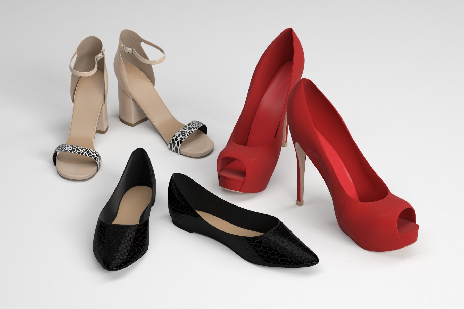 Scarpe 3d model