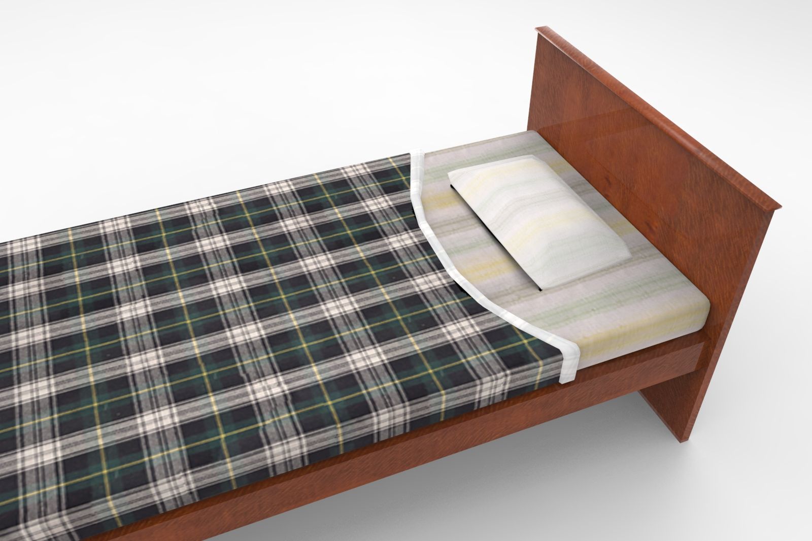 Oud bed 3d model