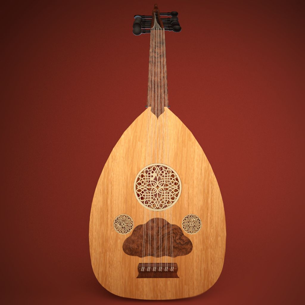 Arabisch Oud instrument 3d model