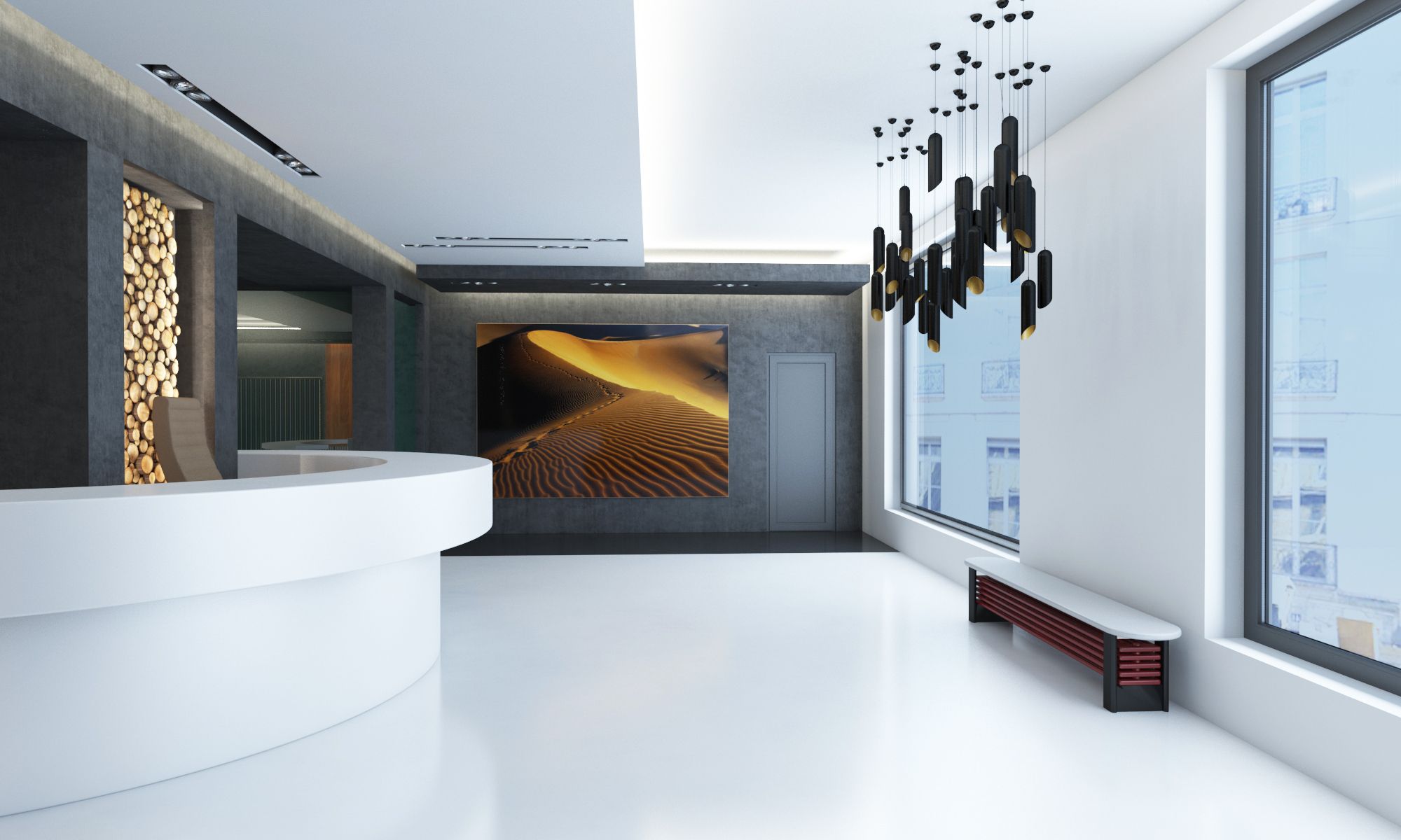 Office shop 3d model