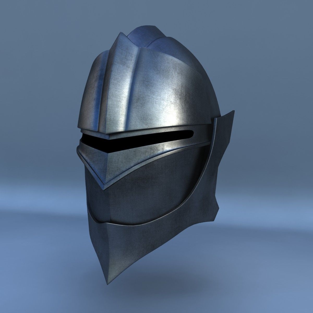 Knight Helmet A modelo 3d