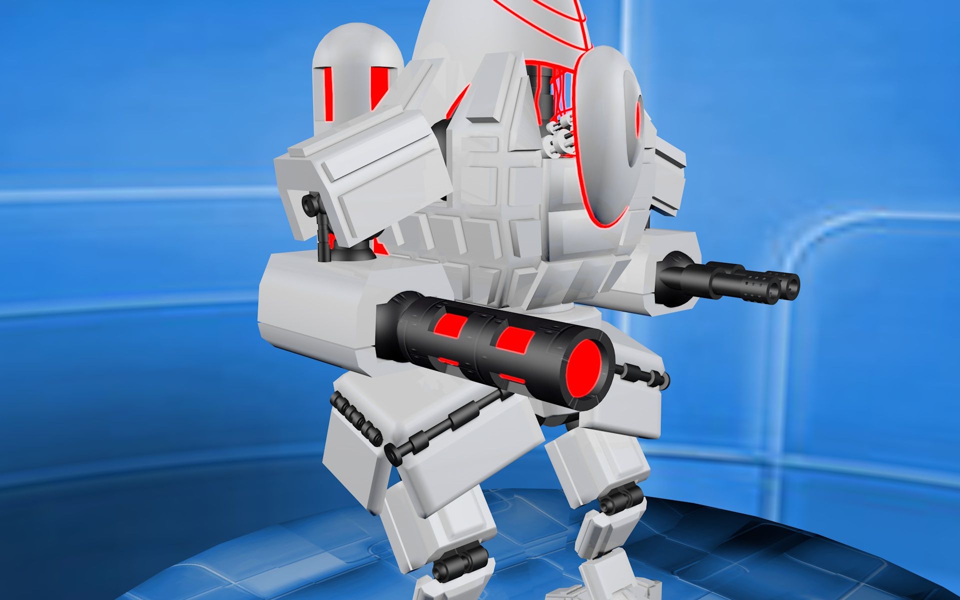 robot oorlog 3d model