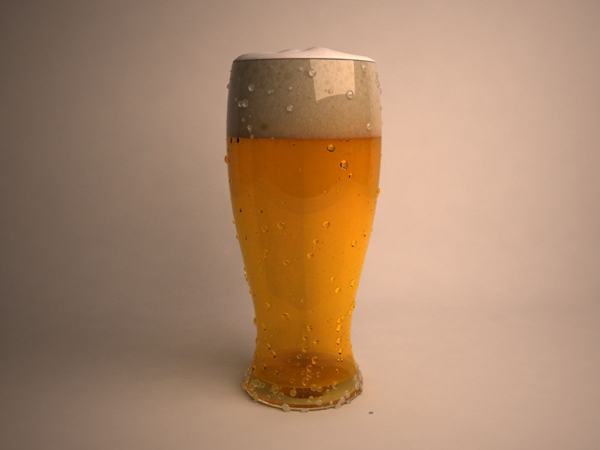 Vaso de cerveza modelo 3d