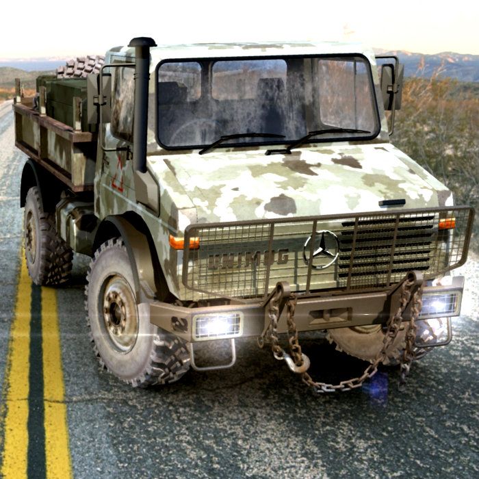 Army Unimog 3d model