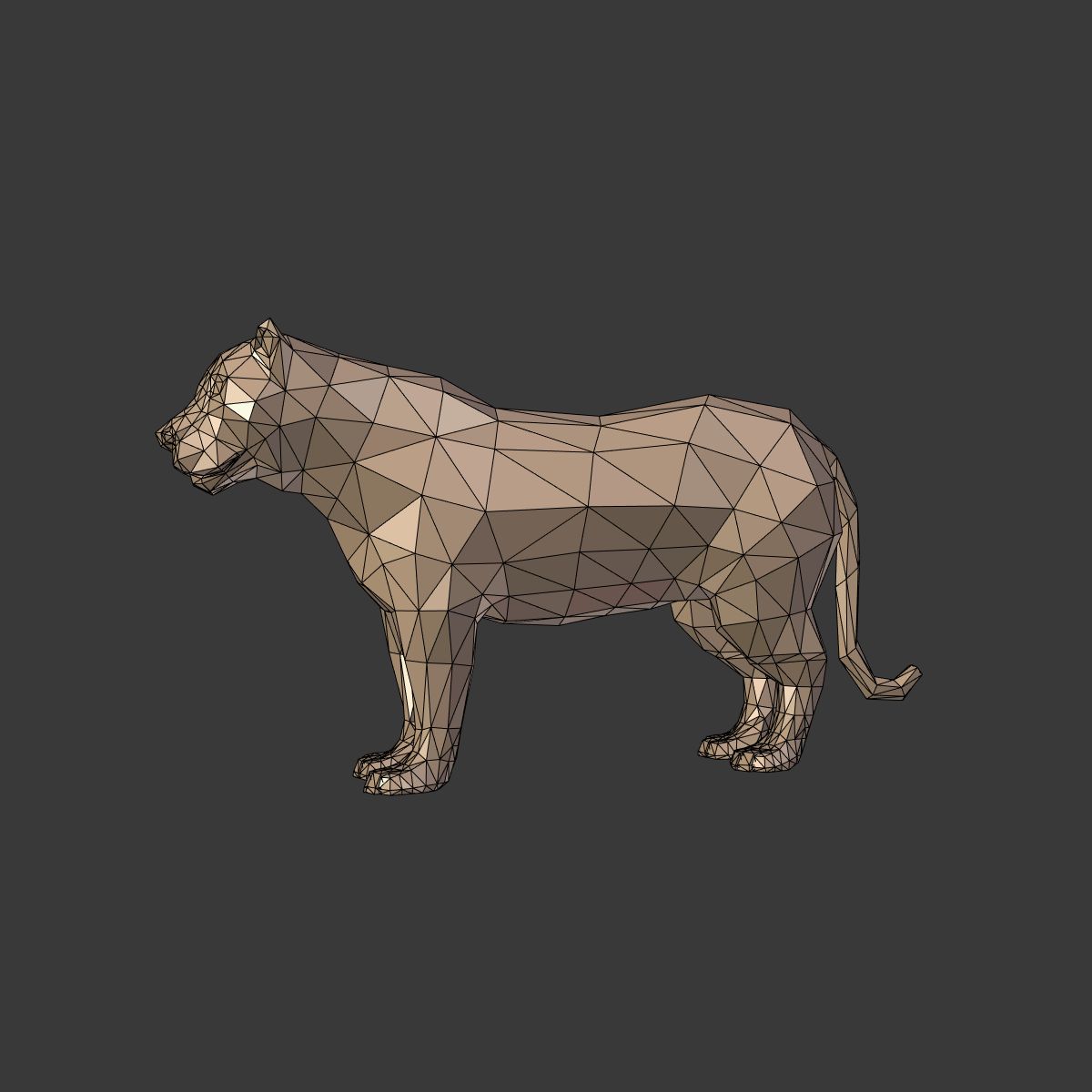 Leopard royalty-free 3d model - Preview no. 6