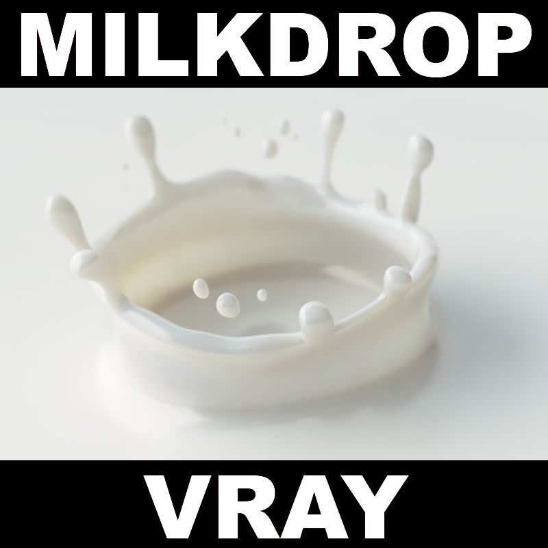 Mjölk droppe 3d model