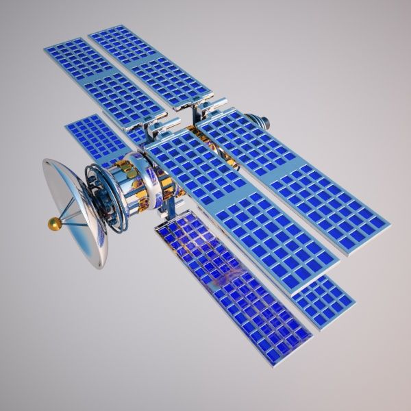 Satelliet 3d model