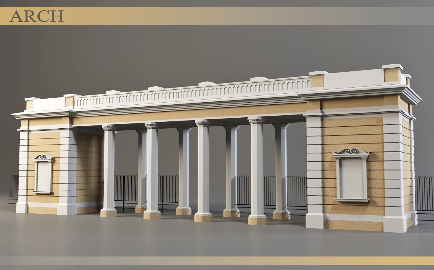 Architectural  arch 3d model