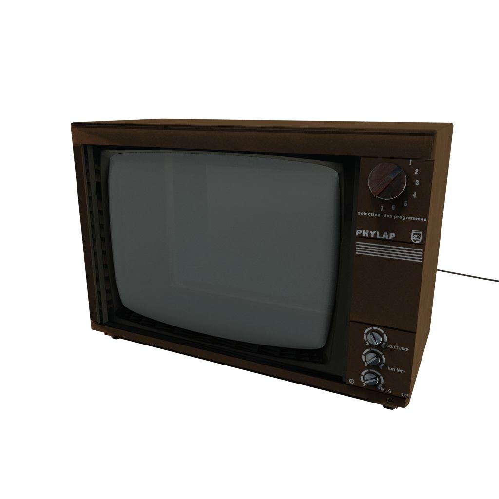 Televisione 3d model