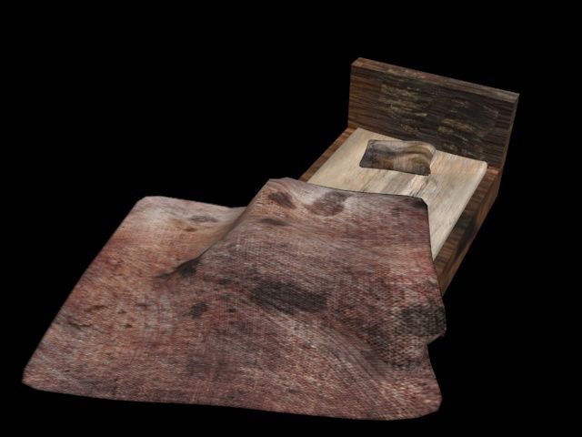 Oud bed 3d model