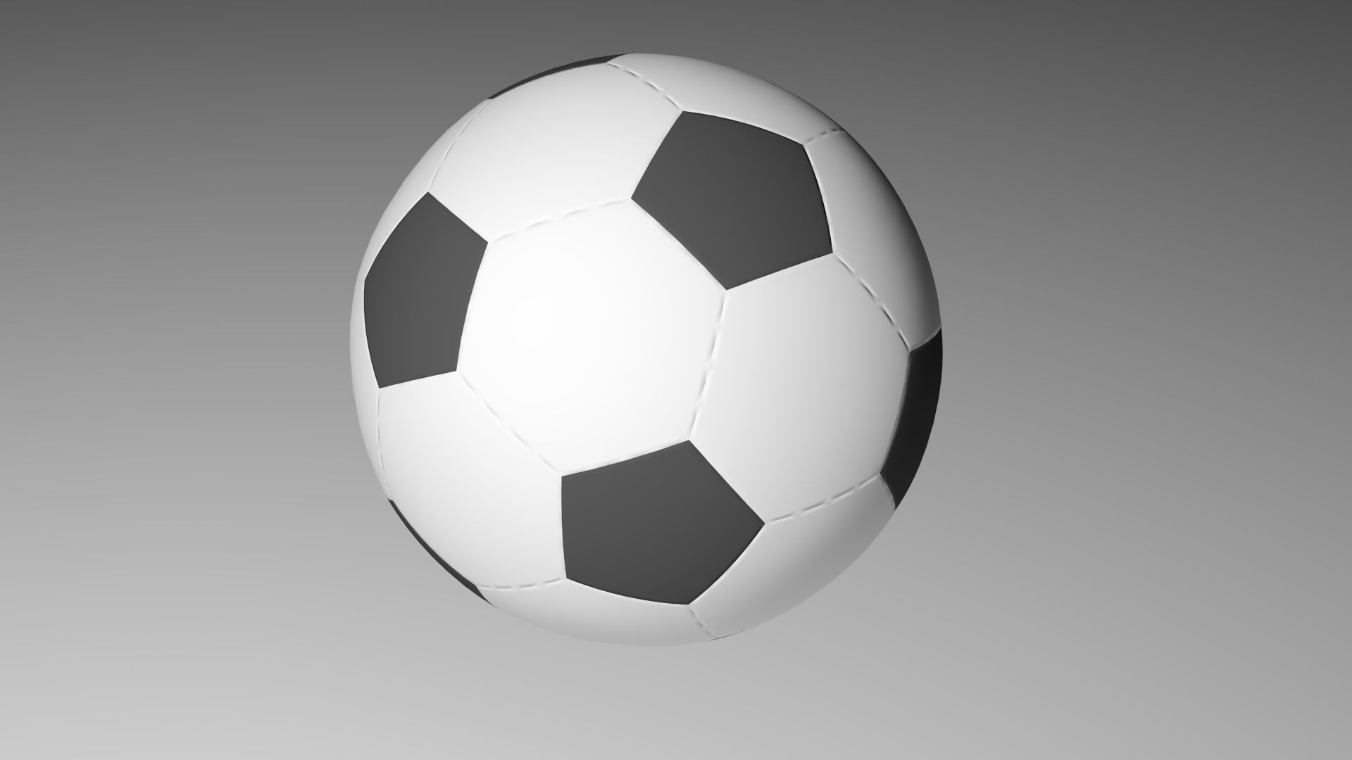 Realistischer Fußball 3d model