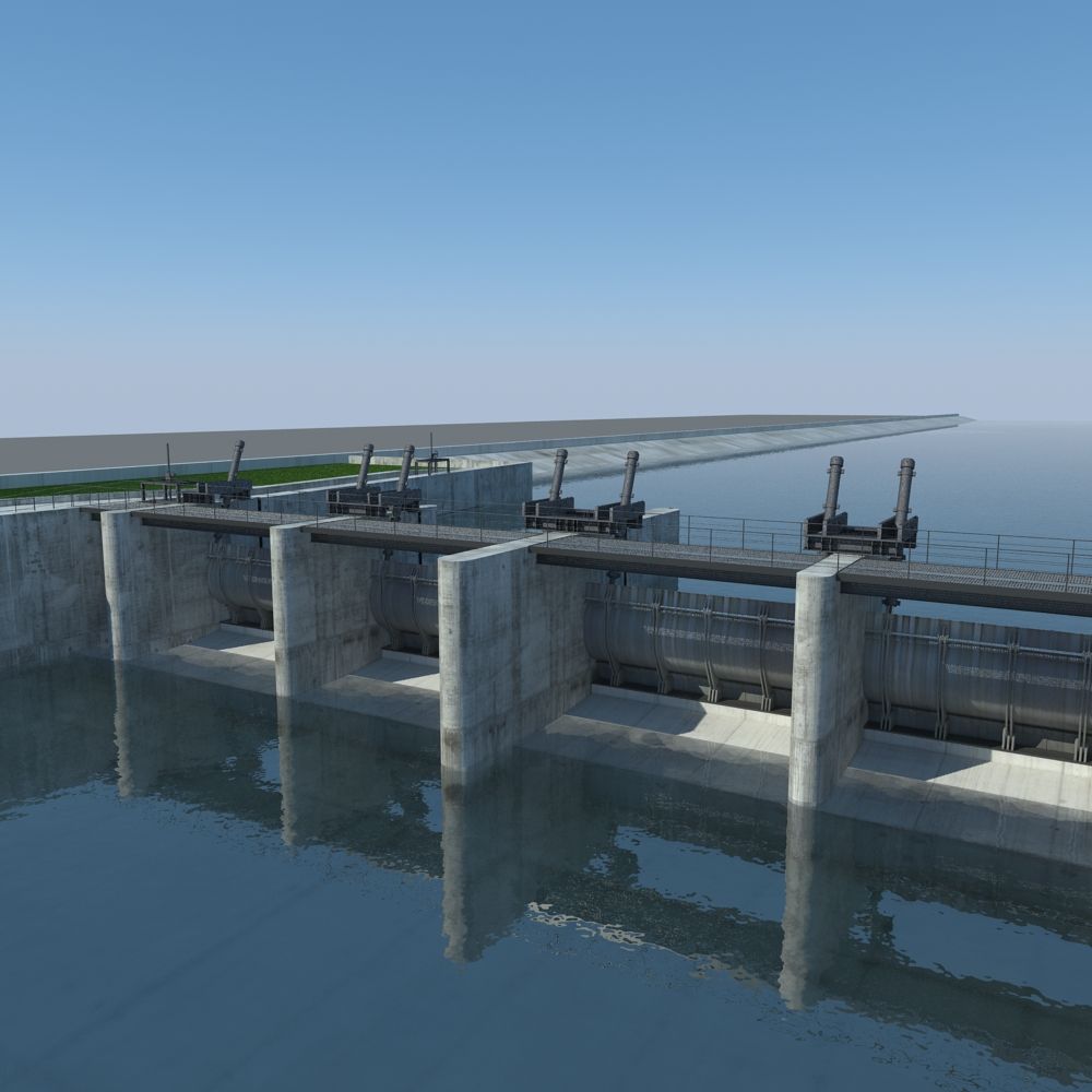 Dam 3d model